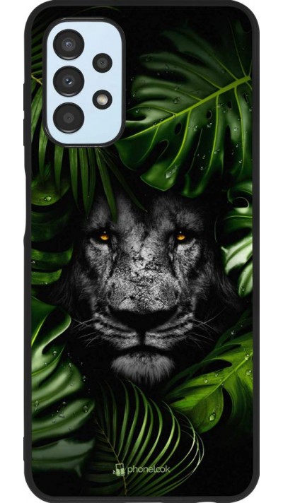 Coque Samsung Galaxy A13 - Silicone rigide noir Forest Lion