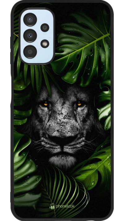 Hülle Samsung Galaxy A13 - Silikon schwarz Forest Lion