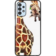Hülle Samsung Galaxy A13 - Silikon schwarz Giraffe Fit