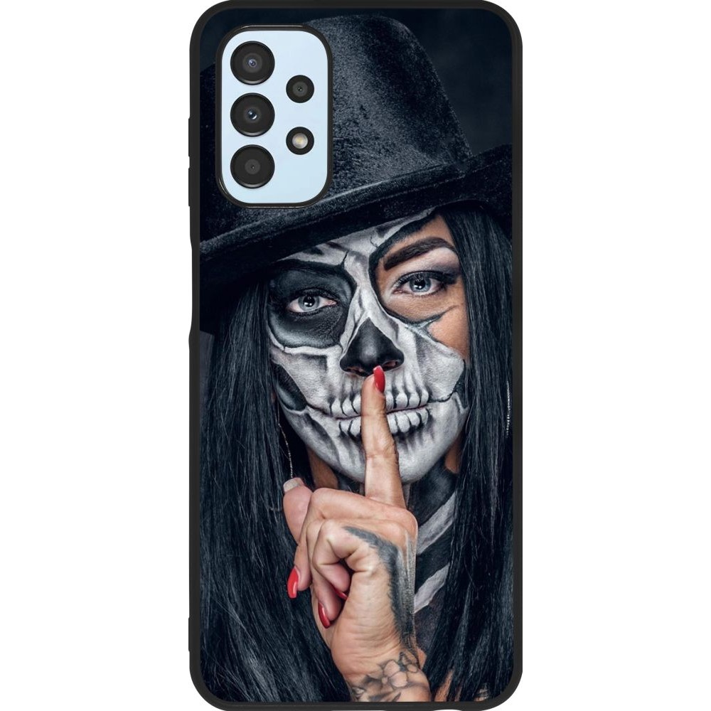 Hülle Samsung Galaxy A13 - Silikon schwarz Halloween 18 19