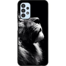 Hülle Samsung Galaxy A13 - Silikon schwarz Lion looking up