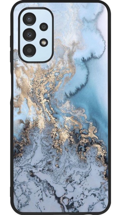 Hülle Samsung Galaxy A13 - Silikon schwarz Marble 04