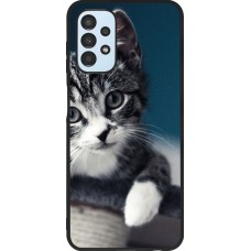 Hülle Samsung Galaxy A13 - Silikon schwarz Meow 23
