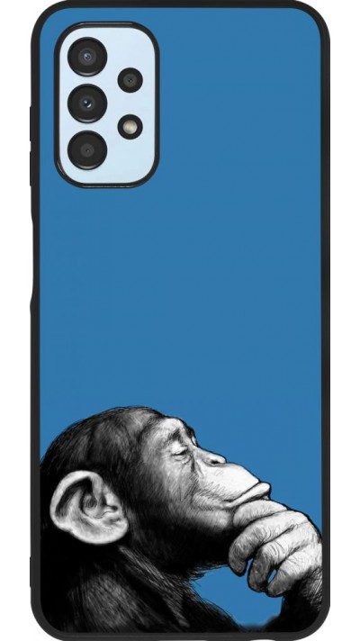 Hülle Samsung Galaxy A13 - Silikon schwarz Monkey Pop Art