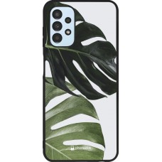 Coque Samsung Galaxy A13 - Silicone rigide noir Monstera Plant