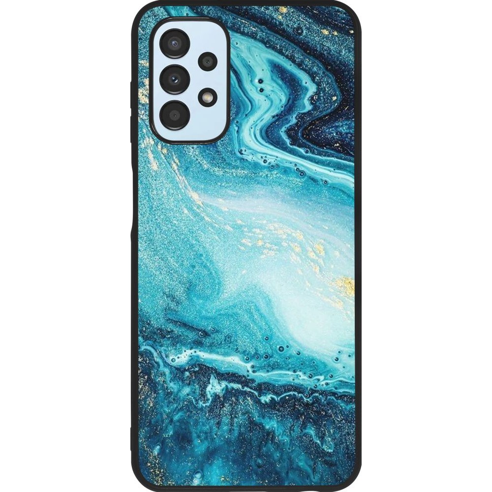 Hülle Samsung Galaxy A13 - Silikon schwarz Sea Foam Blue