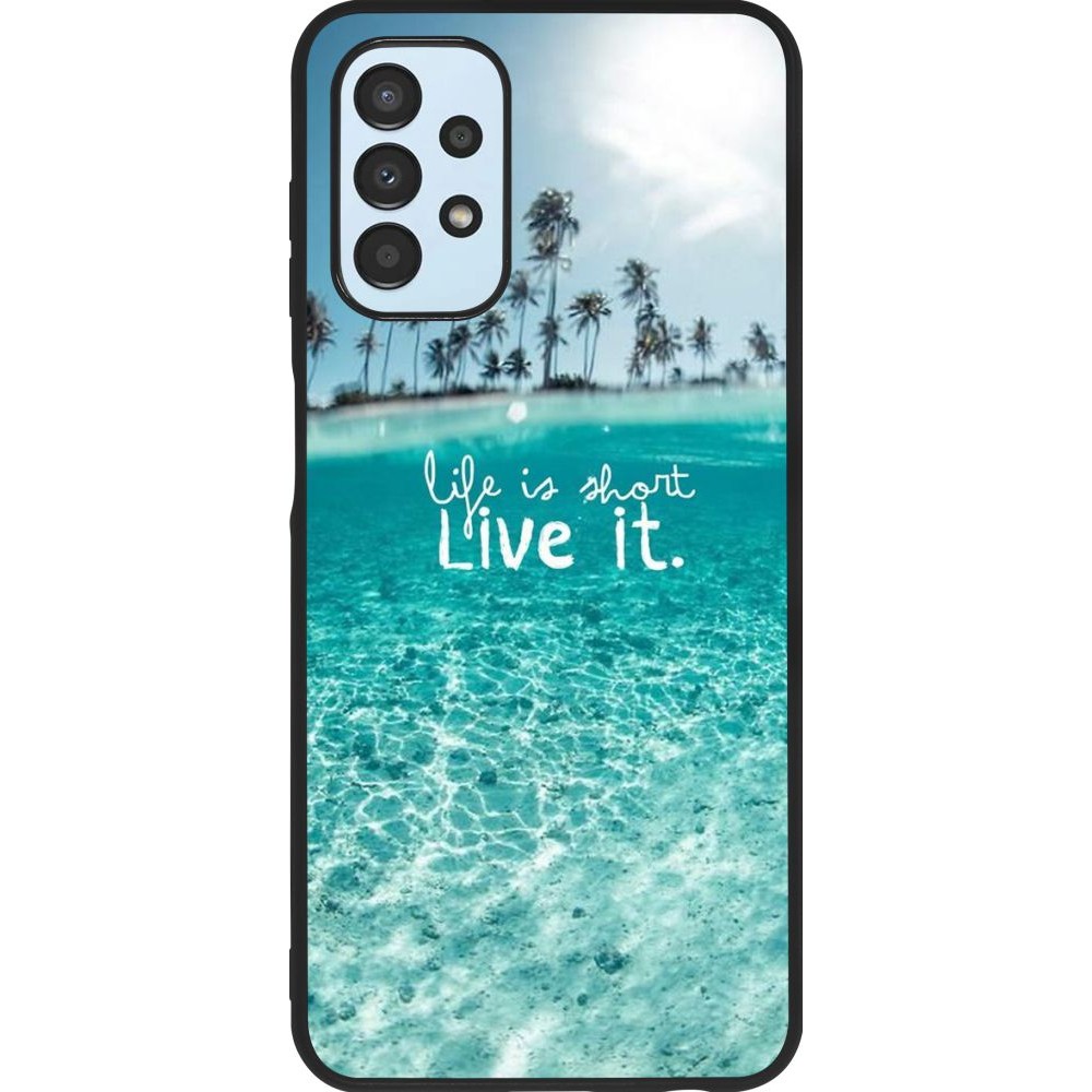 Coque Samsung Galaxy A13 - Silicone rigide noir Summer 18 24