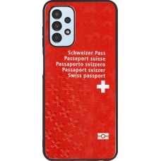 Coque Samsung Galaxy A13 - Silicone rigide noir Swiss Passport