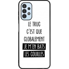 Coque Samsung Galaxy A13 - Silicone rigide noir Le truc globalement bats les couilles