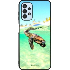 Coque Samsung Galaxy A13 - Silicone rigide noir Turtle Underwater