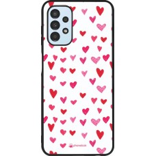 Hülle Samsung Galaxy A13 - Silikon schwarz Valentine 2022 Many pink hearts