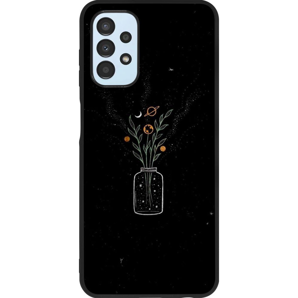 Coque Samsung Galaxy A13 - Silicone rigide noir Vase black