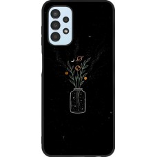 Coque Samsung Galaxy A13 - Silicone rigide noir Vase black