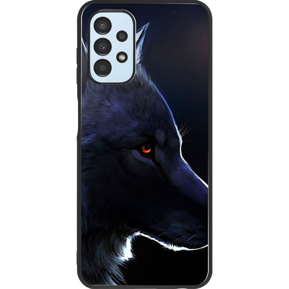 Hülle Samsung Galaxy A13 - Silikon schwarz Wolf Shape