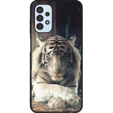 Coque Samsung Galaxy A13 - Silicone rigide noir Zen Tiger