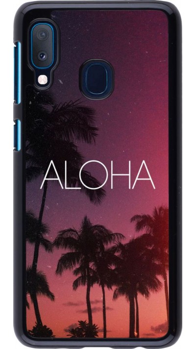 Hülle Samsung Galaxy A20e - Aloha Sunset Palms