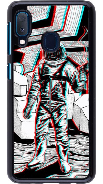 Hülle Samsung Galaxy A20e - Anaglyph Astronaut