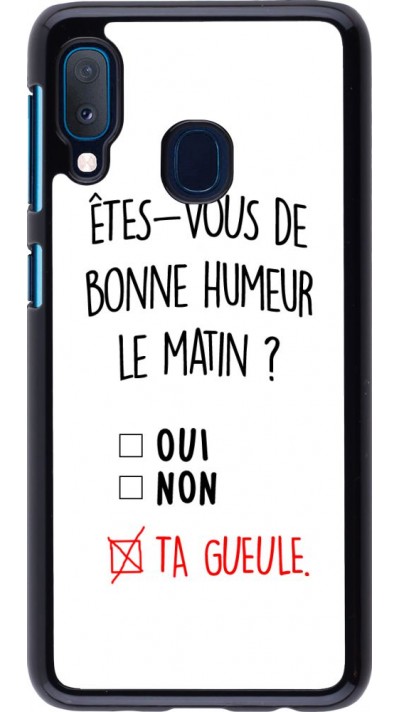 Coque Samsung Galaxy A20e - Bonne humeur matin