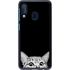 Hülle Samsung Galaxy A20e - Cat Looking Up Black