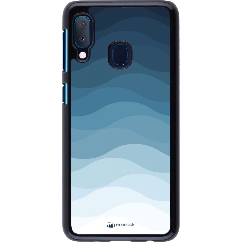 Coque Samsung Galaxy A20e - Flat Blue Waves