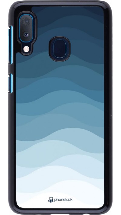 Coque Samsung Galaxy A20e - Flat Blue Waves