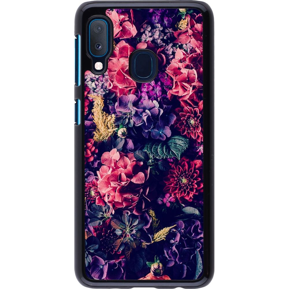 Coque Samsung Galaxy A20e - Flowers Dark