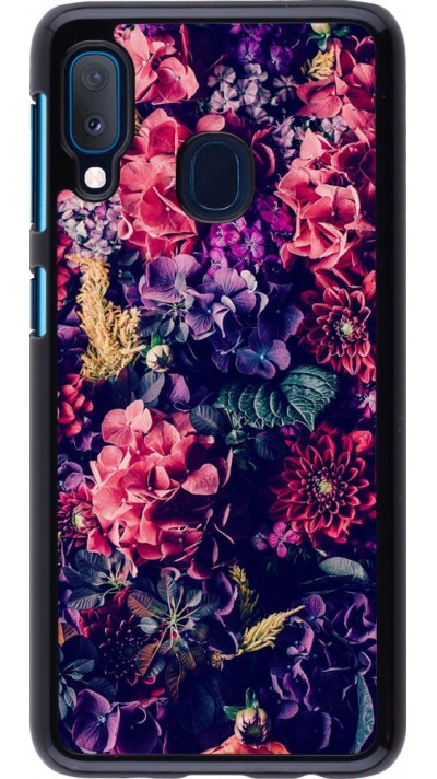 Coque Samsung Galaxy A20e - Flowers Dark