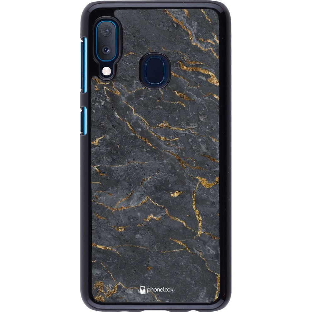 Coque Samsung Galaxy A20e - Grey Gold Marble