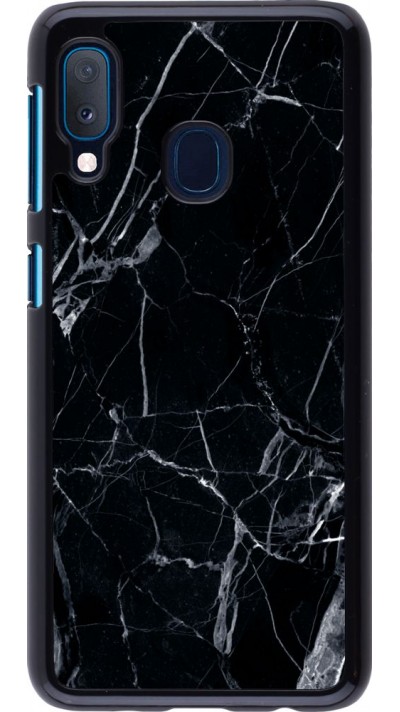 Coque Samsung Galaxy A20e - Marble Black 01