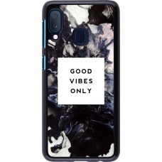 Hülle Samsung Galaxy A20e - Marble Good Vibes Only