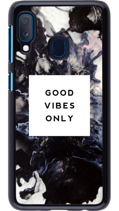 Hülle Samsung Galaxy A20e - Marble Good Vibes Only