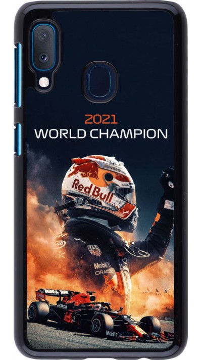 Hülle Samsung Galaxy A20e - Max Verstappen 2021 World Champion