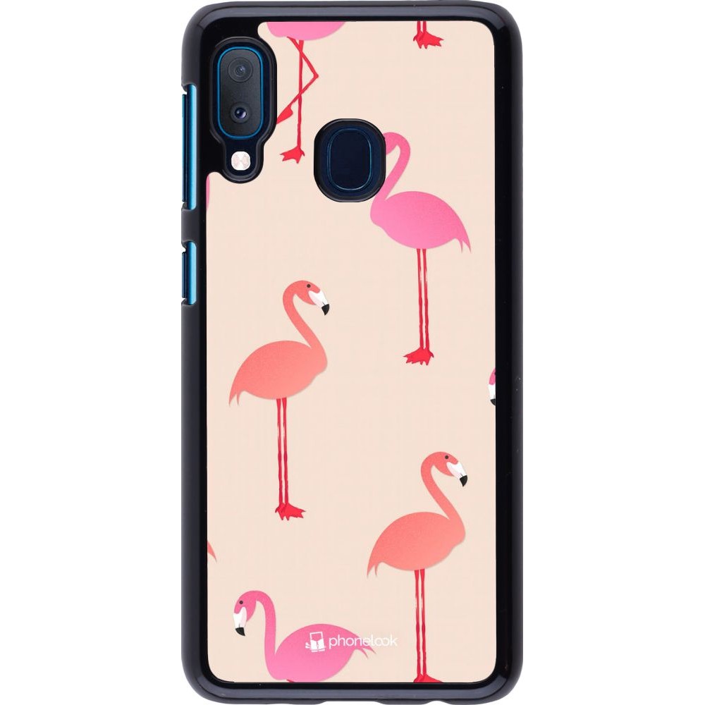 Hülle Samsung Galaxy A20e - Pink Flamingos Pattern