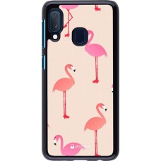Hülle Samsung Galaxy A20e - Pink Flamingos Pattern