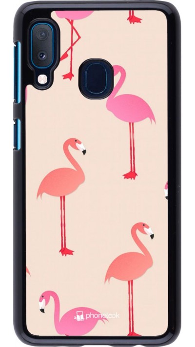 Coque Samsung Galaxy A20e - Pink Flamingos Pattern