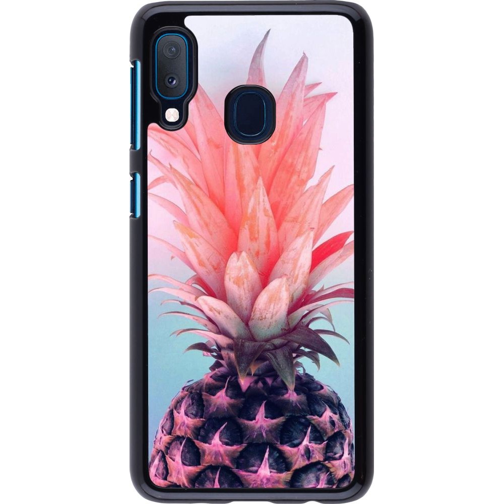 Hülle Samsung Galaxy A20e - Purple Pink Pineapple