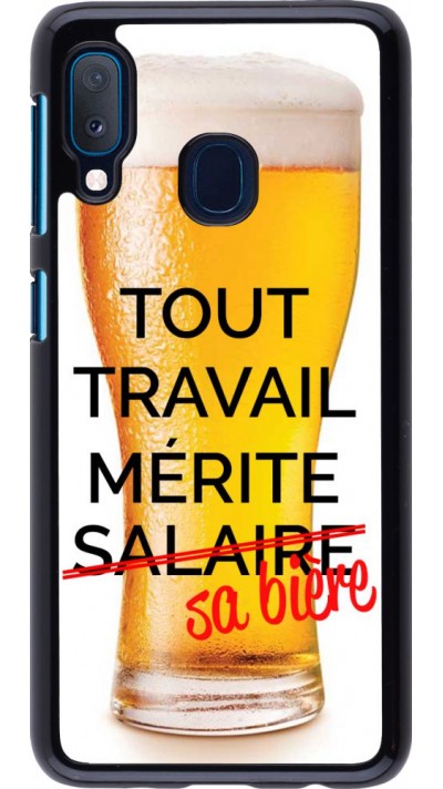 Coque Samsung Galaxy A20e - Tout travail mérite sa bière