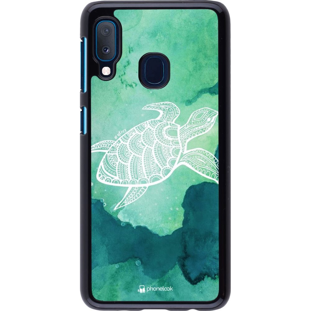 Hülle Samsung Galaxy A20e - Turtle Aztec Watercolor