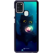 Coque Samsung Galaxy A21s - Cute Cat Bubble