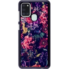 Hülle Samsung Galaxy A21s - Flowers Dark