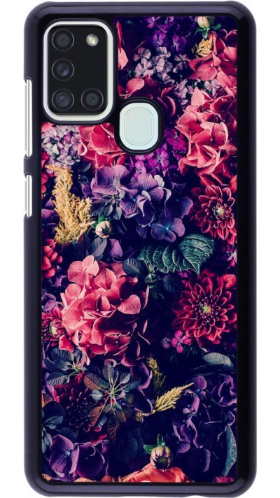 Coque Samsung Galaxy A21s - Flowers Dark