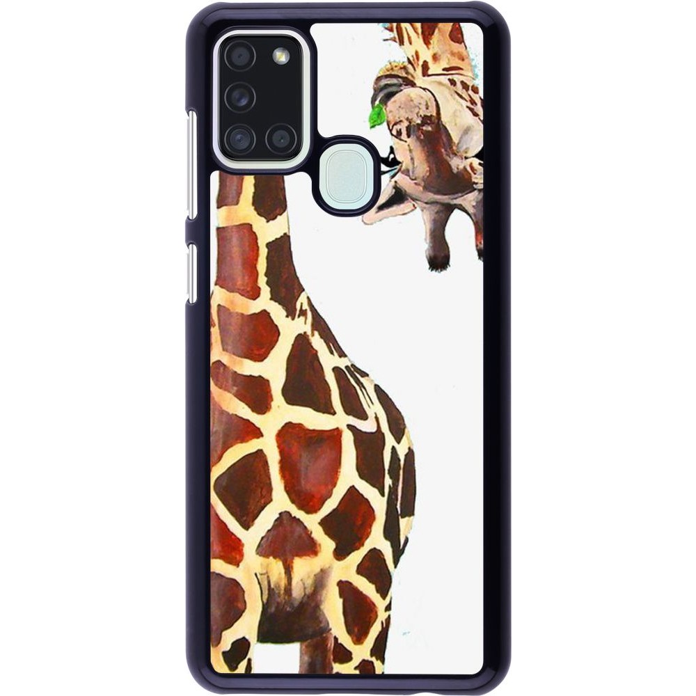 Hülle Samsung Galaxy A21s - Giraffe Fit