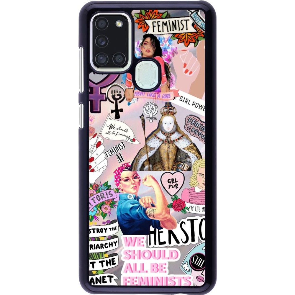 Coque Samsung Galaxy A21s - Girl Power Collage