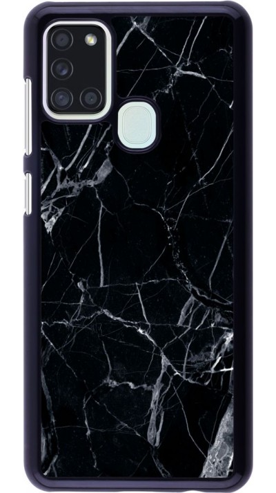 Coque Samsung Galaxy A21s - Marble Black 01