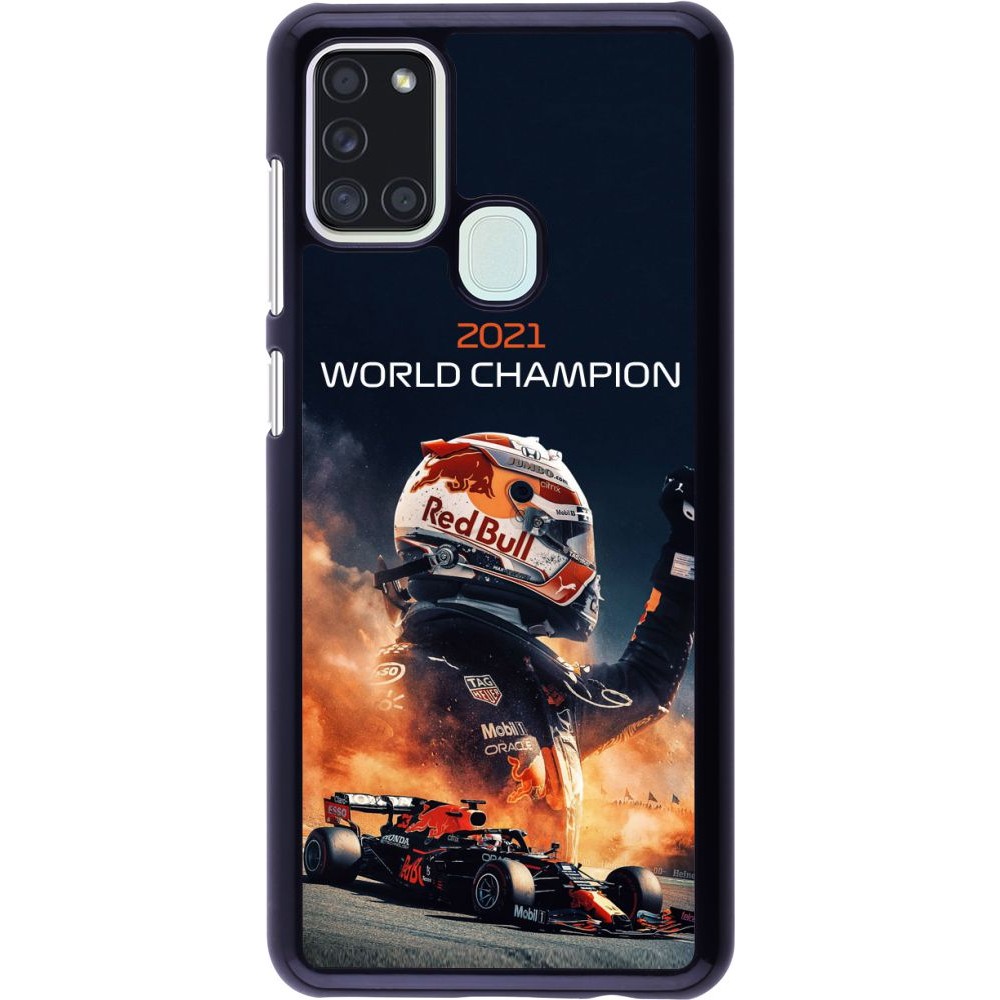 Hülle Samsung Galaxy A21s - Max Verstappen 2021 World Champion