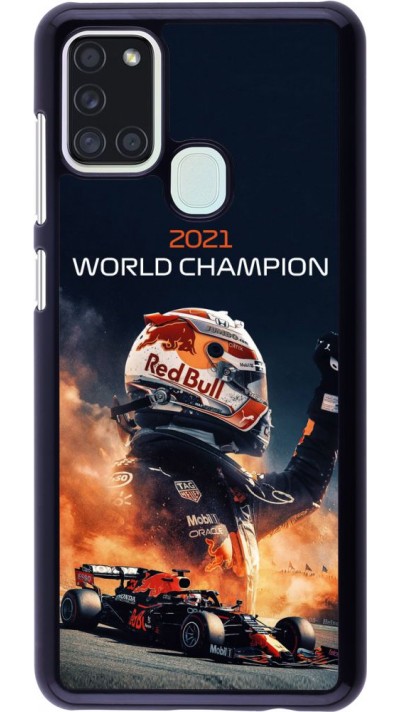 Hülle Samsung Galaxy A21s - Max Verstappen 2021 World Champion