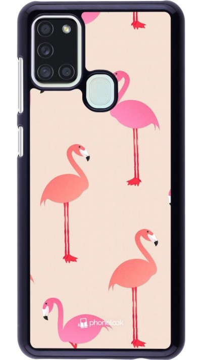 Coque Samsung Galaxy A21s - Pink Flamingos Pattern