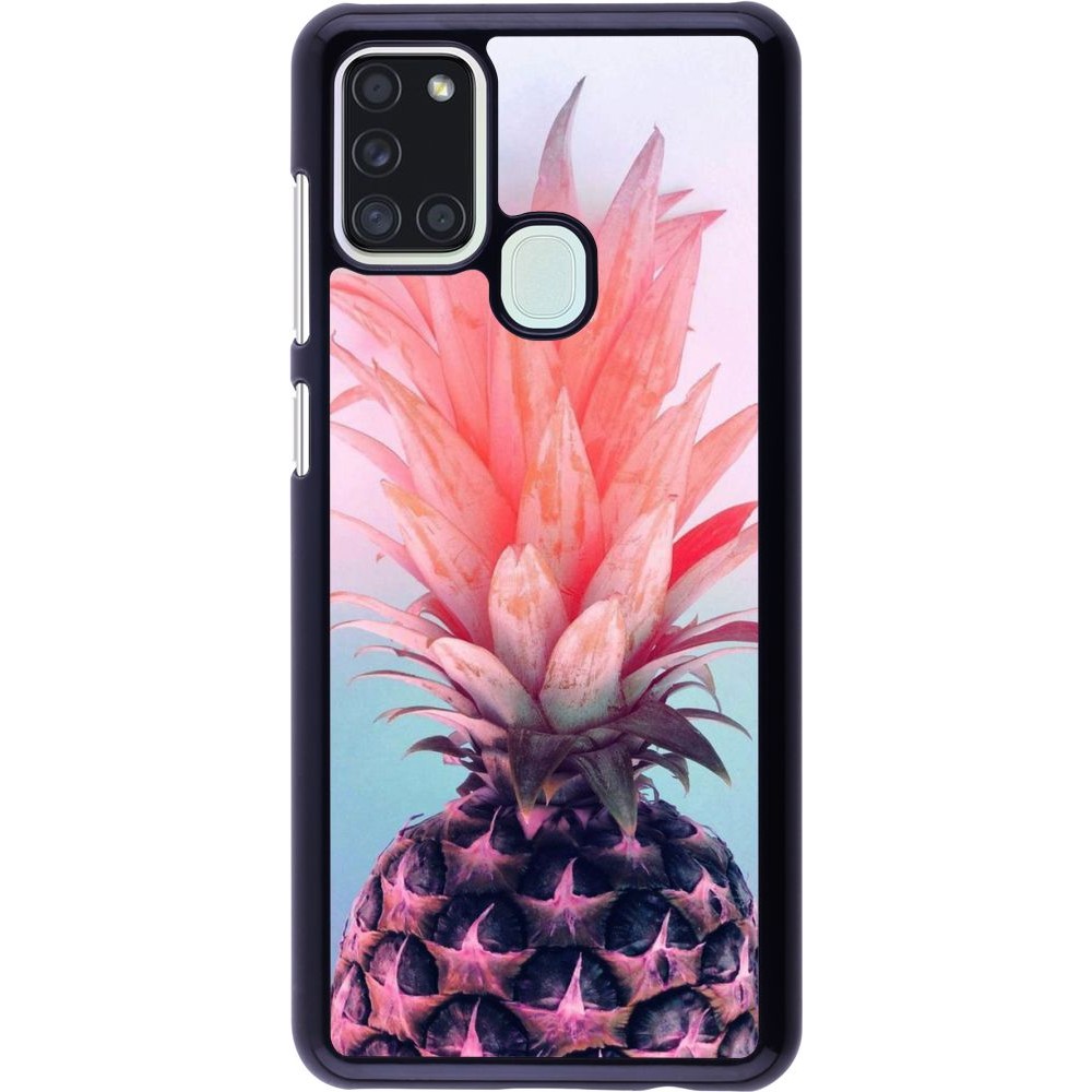 Hülle Samsung Galaxy A21s - Purple Pink Pineapple