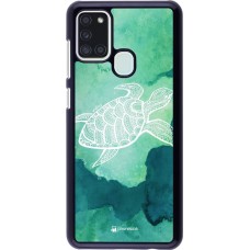 Coque Samsung Galaxy A21s - Turtle Aztec Watercolor