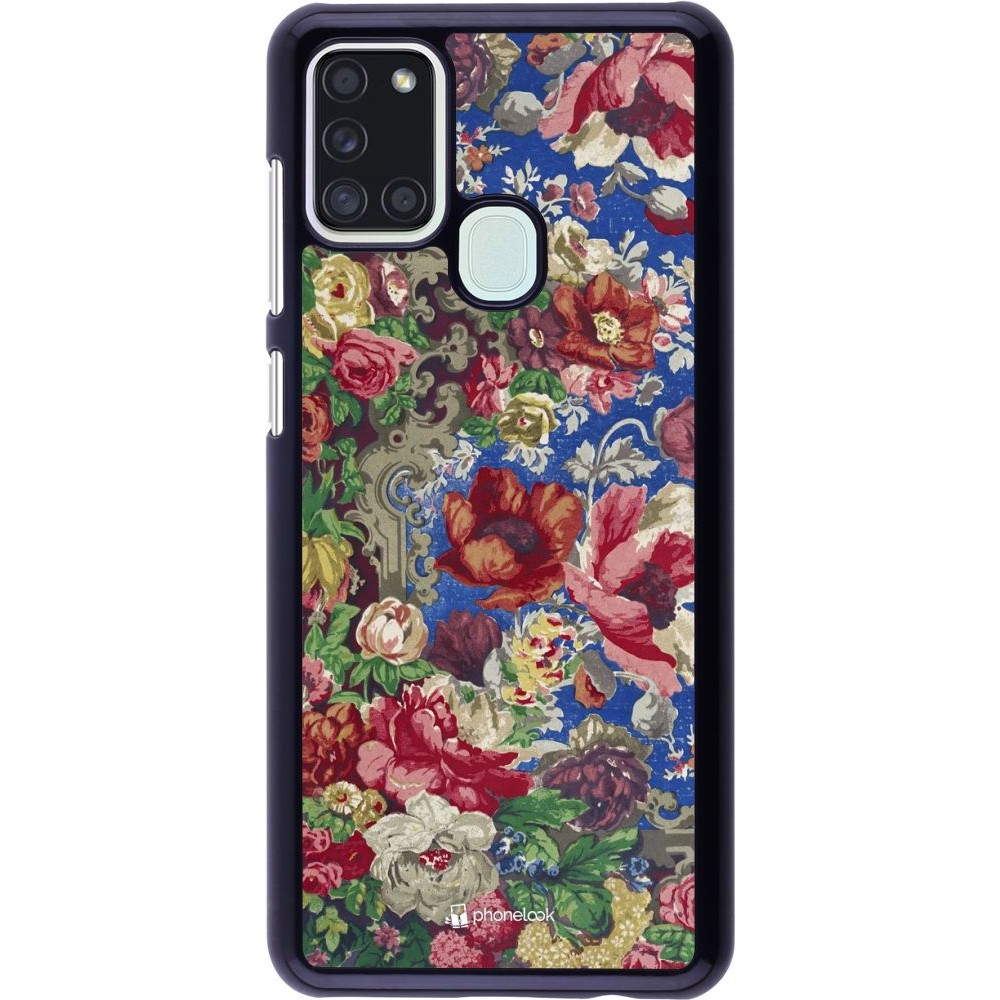 Coque Samsung Galaxy A21s - Vintage Art Flowers